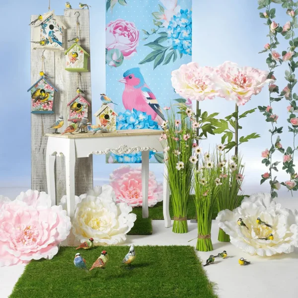 Frühlingsdeko | Kunstblumen^DecoWoerner Riesen Pfingstrose 128 Cm rosa
