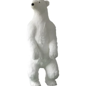 Dekotiere | Winterdeko^DecoWoerner Riesengroßer Plüsch-Eisbär, 185 Cm Hoch weiß
