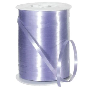 Geschenkband^DecoWoerner Ringelband, 5 Mm, 500 M, Flieder, Lila violett