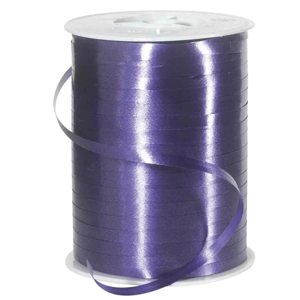 Geschenkband^DecoWoerner Ringelband, 5 Mm, 500 M, Flieder, Dunkellila violett