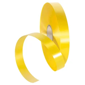 Geschenkband^DecoWoerner Rinand, 19 Mm, 100 M, gelb