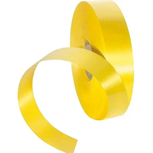Geschenkband^DecoWoerner Rinand, 31 Mm, 100 M, gelb