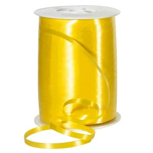 Geschenkband^DecoWoerner Rinand, 5 Mm, 500 M, gelb