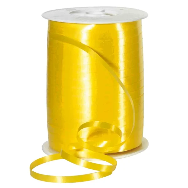 Geschenkband^DecoWoerner Rinand, 5 Mm, 500 M, gelb