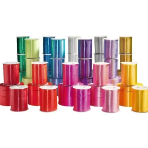Geschenkband^DecoWoerner Rinand, 31 Mm, 100 M, gelb