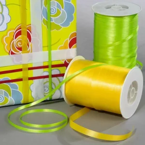 Geschenkband^DecoWoerner Rinand, 5 Mm, 500 M, gelb