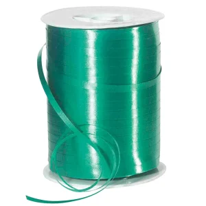 Geschenkband^DecoWoerner Ringelband, 5 Mm, 500 M, grün
