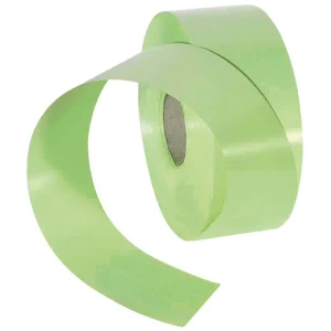 Geschenkband^DecoWoerner Ringelband, 50 Mm, 100 M, Hell grün
