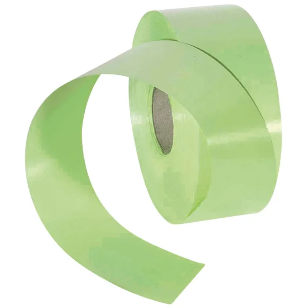 Geschenkband^DecoWoerner Ringelband, 50 Mm, 100 M, Hell grün