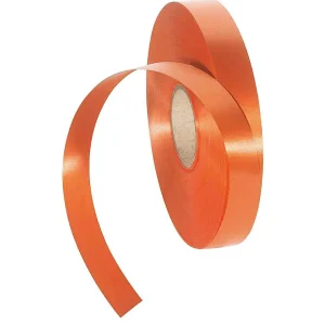 Geschenkband^DecoWoerner Ringelband, 19 Mm, 100 M, orange