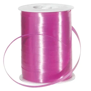 Geschenkband^DecoWoerner Ringelband, 10 Mm, 250 M, Pink rosa