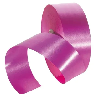 Geschenkband^DecoWoerner Ringelband, 50 Mm, 100 M, Pink rosa