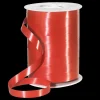 Geschenkband^DecoWoerner Ringelband, 10 Mm, 250 M, rot