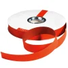 Geschenkband^DecoWoerner Ringelband "Bicolor", 19 Mm, 100 M, rot