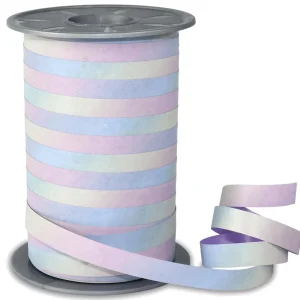 Geschenkband^DecoWoerner Ringelband In Regenbogenfarben, 10mm, 200 M mehrfarbig