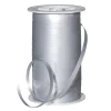 Geschenkband^DecoWoerner Ringelband Matt, 5 Mm, 100 M, silber