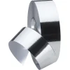 Geschenkband^DecoWoerner Ringelband Metallic, 31 Mm, 50 M, silber