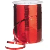 Geschenkband^DecoWoerner Ringelband Metallic, 5 Mm, 250 M, rot