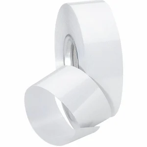 Geschenkband^DecoWoerner Ringelband Metallic, 31 Mm, 50 M, weiß
