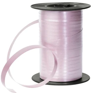 Geschenkband^DecoWoerner Ringelband Pastell, 10 Mm, 150 M, Rosé rosa