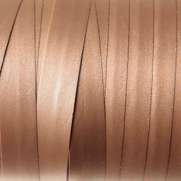 Geschenkband^DecoWoerner Ringelband Pastell, 10 Mm, 150 M, Champagner weiß