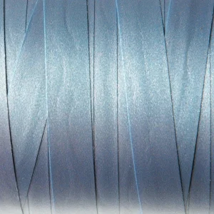 Geschenkband^DecoWoerner Ringelband Pastell, 10 Mm, 150 M, Stein blau