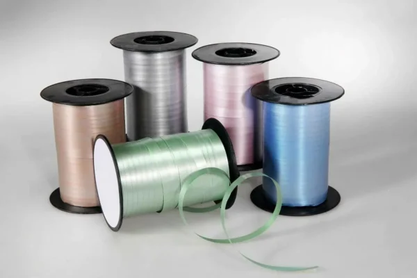 Geschenkband^DecoWoerner Ringelband Pastell, 10 Mm, 150 M, Salbei grün