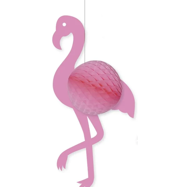 Dekotiere^DecoWoerner Flamingo Aus Wabenpapier 68 Cm rosa