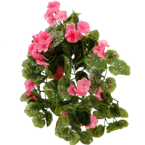 Blumensträuße & Blumenkränze^DecoWoerner Kunst-Geranie, Hängend, 45 Cm rosa