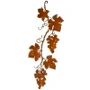 Herbstdeko^DecoWoerner Rost-Metall-Silhouette "Weinrebe" 58 Cm braun
