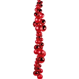 Weihnachtskugeln^DecoWoerner e, Matte Weihnachtskugeln Aus Schwer Entflammbarem Kunststoff, 6 Cm Ø – 24 Stück rot