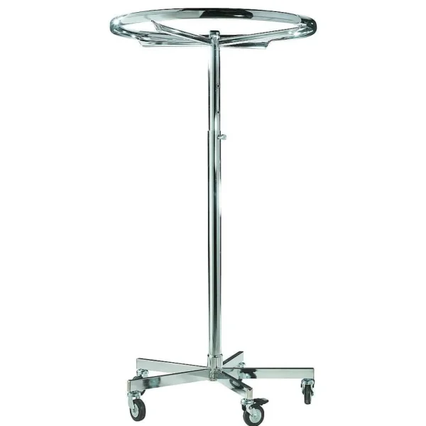Kleiderständer^DecoWoerner Rundständer 80 Cm Ø, Höhenverstellbar silber