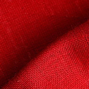 Stoffe^DecoWoerner Rupfen Jute, 160 Cm Breit, rot