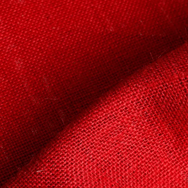 Stoffe^DecoWoerner Rupfen Jute, 160 Cm Breit, rot