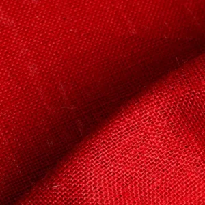 Stoffe^DecoWoerner Rupfen Jute, 160 Cm Breit, rot