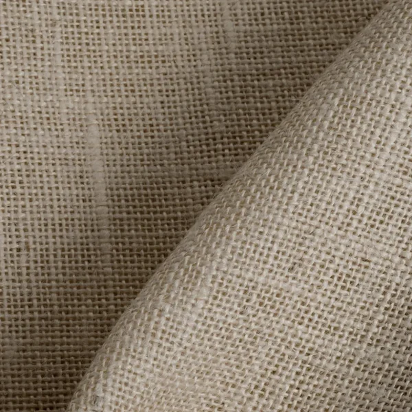 Stoffe^DecoWoerner Rupfen Stoff, 160 Cm Breit, Creme weiß