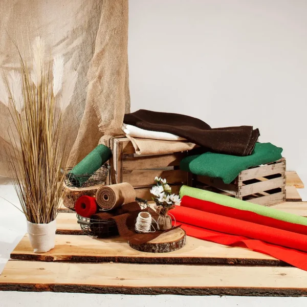 Stoffe^DecoWoerner Rupfen Stoff, 160 Cm Breit, Creme weiß