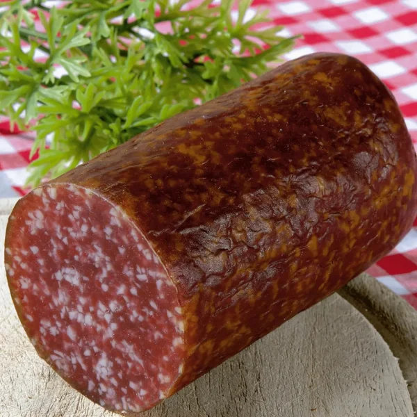 Fleisch & Wurst^DecoWoerner Salami Angeschnitten Lebensmittel-Attrappe rot