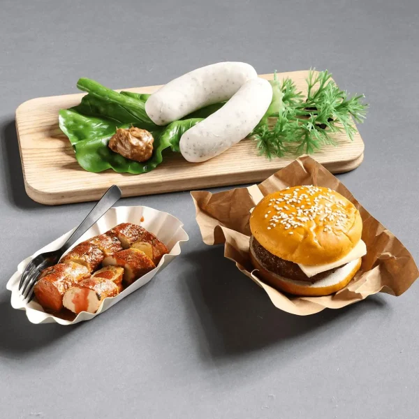 Gemüse & Kräuter^DecoWoerner Salatblätter Lebensmittel-Attrappe, Pack à 5 Stück grün