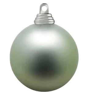 Weihnachtskugeln^DecoWoerner Salbeie, Matte Weihnachtskugeln Aus Schwer Entflammbarem Kunststoff, 6 Cm Ø – 24 Stück grün