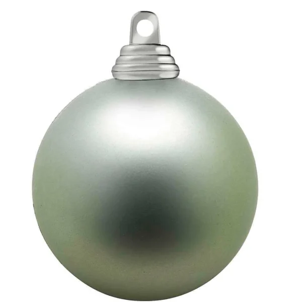 Weihnachtskugeln^DecoWoerner Salbeie, Matte Weihnachtskugeln Aus Schwer Entflammbarem Kunststoff, 6 Cm Ø – 24 Stück grün