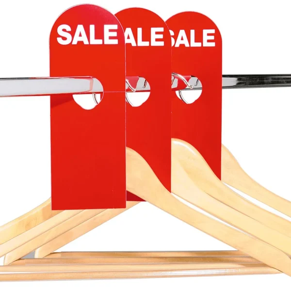 Verkaufsaktionen Bewerben | Kleiderbügel^DecoWoerner Sale-Schild Für Kleiderbügel mehrfarbig