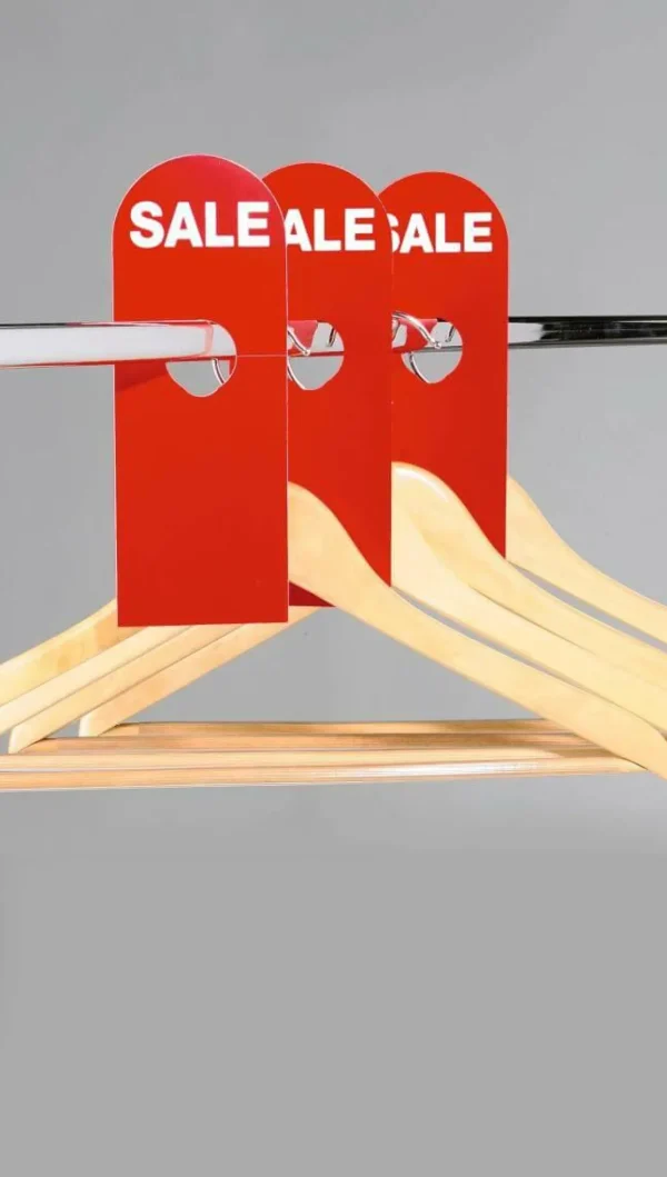 Verkaufsaktionen Bewerben | Kleiderbügel^DecoWoerner Sale-Schild Für Kleiderbügel mehrfarbig