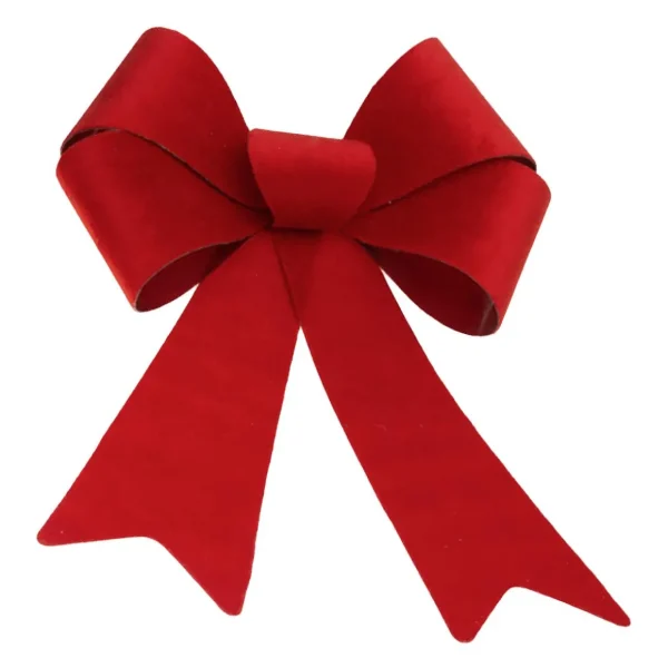 Weihnachtsfiguren^DecoWoerner Samtschleifen In Aus PVC rot