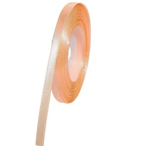 Geschenkband^DecoWoerner Satinband, 6 Mm, 32 M, Apricot orange