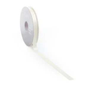 Geschenkband^DecoWoerner Satinband, 10 Mm X 25m Creme weiß