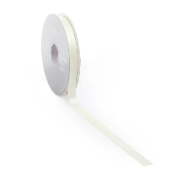 Geschenkband^DecoWoerner Satinband, 10 Mm X 25m Creme weiß