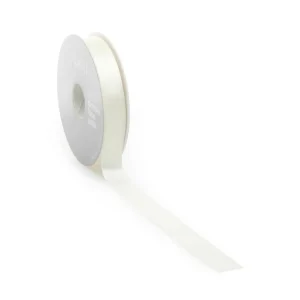 Geschenkband^DecoWoerner Satinband, 25 Mm X 25m Creme weiß