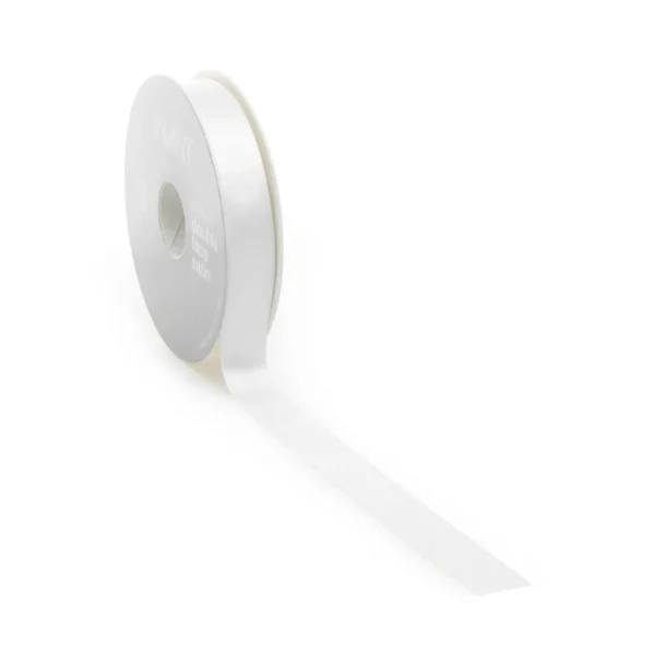 Geschenkband^DecoWoerner Satinband, 25 Mm X 25m weiß