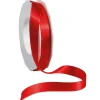 Geschenkband^DecoWoerner Satinband Glitter, 15 Mm, 20 M, rot